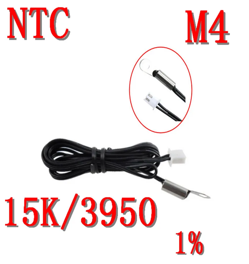 M4 schraube ohr NTC temperatur sensor 15K/3950 ntc 15K B wert 3950 1% sonde temperatur messung NTC15K/3950