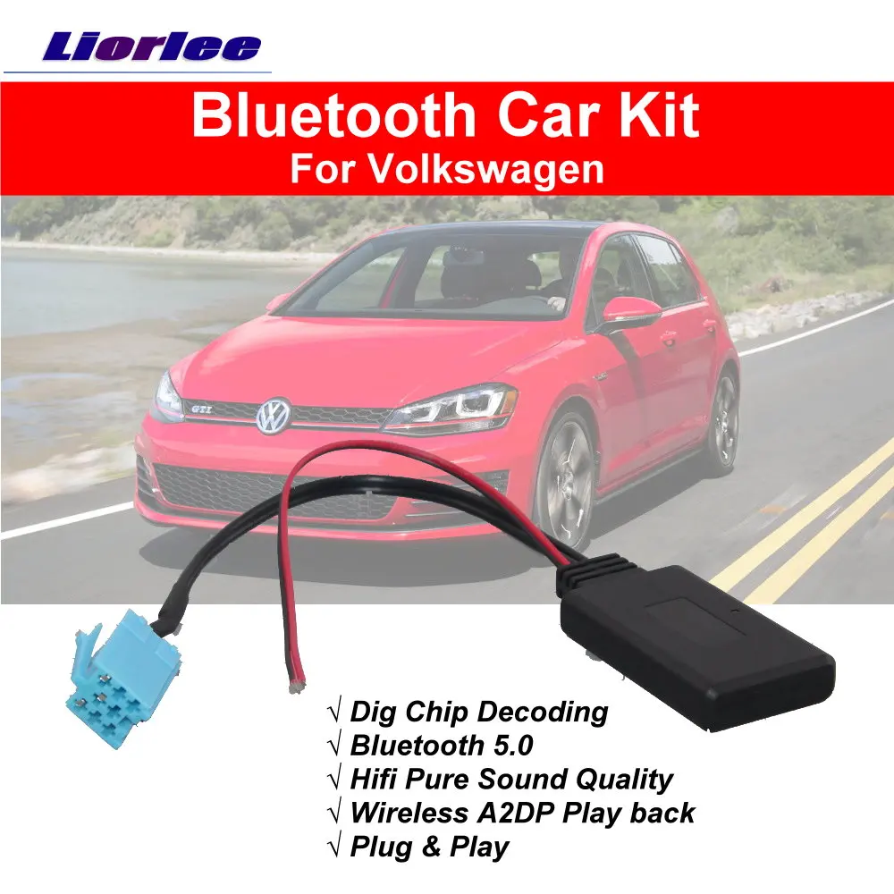 

Bluetooth Car Kit For VW Lavida/Bora 2008-2020 BT Music 8Pins AUX Interface Wireless A2DP Adapter Cable Electronic Accessories