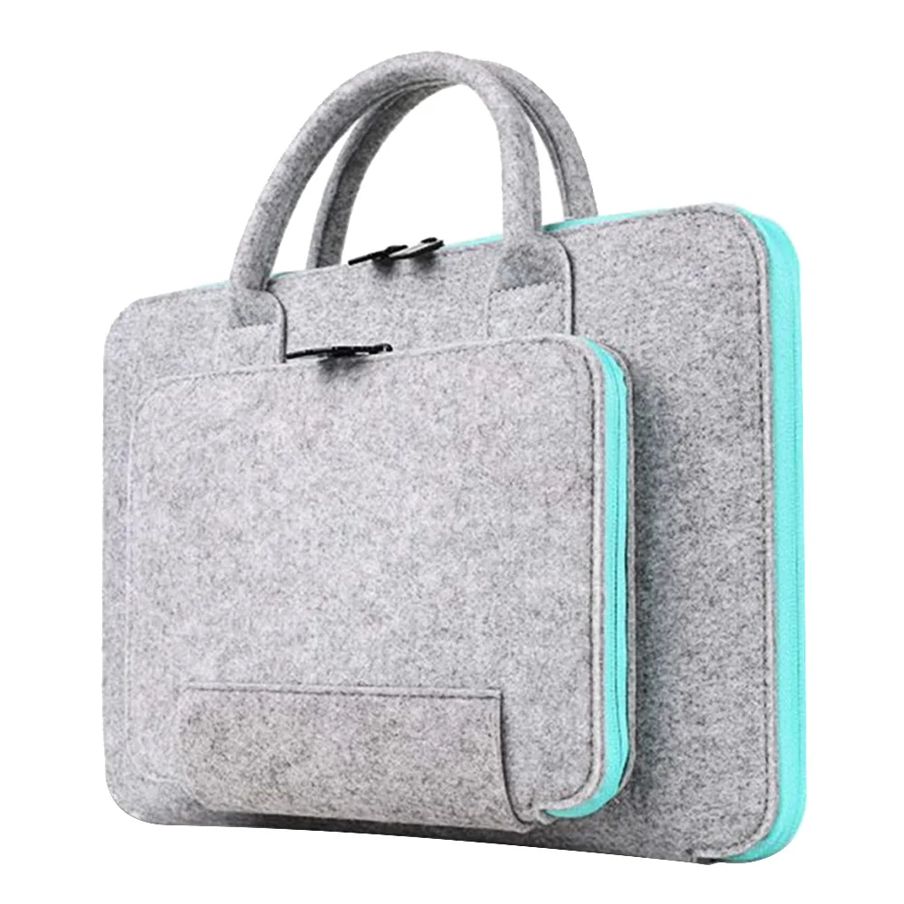 Besegad Laptop Handbag Bag Travel Carrying Sleeve Pouch Case Cover Bag for Apple Macbook Air Pro 11 12 13 13.3 15 15.4 17 inch