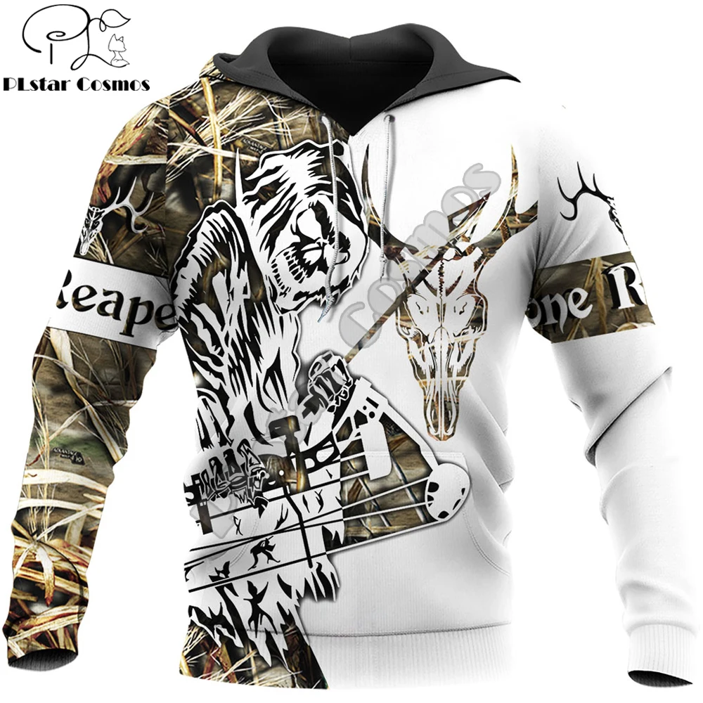 Bone Reaper Sudadera Camuflaje 3D Cazador – Otoño con Cremallera - imagen 2