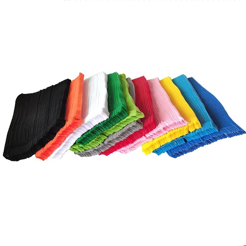 100 Stück/Los 2cm Breite 20/30cm Länge Personalisierte Logo-Kabelbinder Selbstklebende Befestigungsklammern Klettverschluss-Bänder Kabelbündel-Drahtbinder – Detail 3