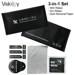 500PCS 3in1 Dust Removal Paper Dry Wet Wipes Set for Phone Camera Lens LCD Watch Screen Protector Cleaning Kits Tools