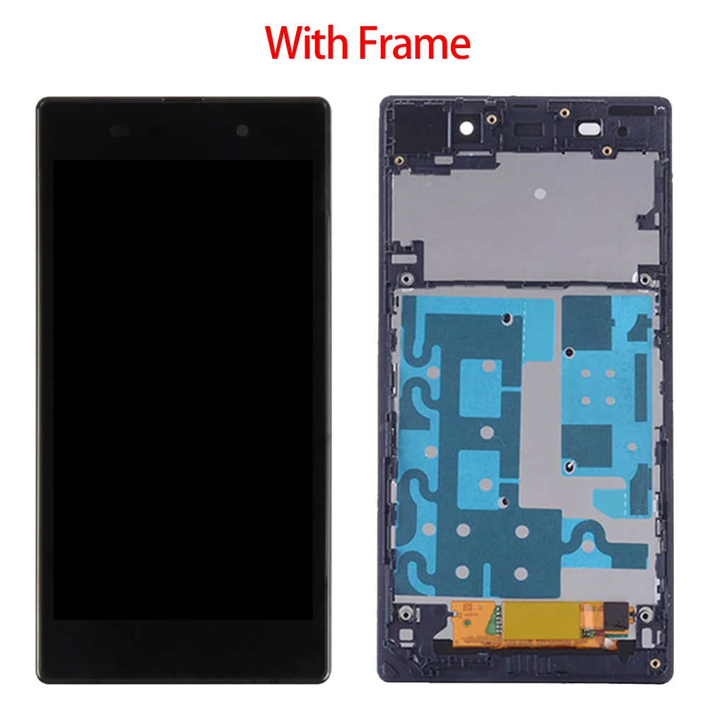 5.0\'\' Original LCD For SONY Xperia Z1 L39H C6902 C6903 LCD Display Touch Screen Digitizer Assembly Frame Replacement Free Tools