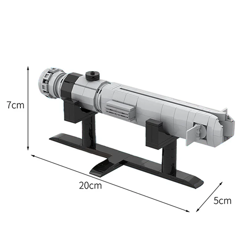 BuildMOC Star Movie Figures Ahsokas Robot General Vader Lightsaber Hilt Set Combat Weapon Building Blocks Kid Toys Gift