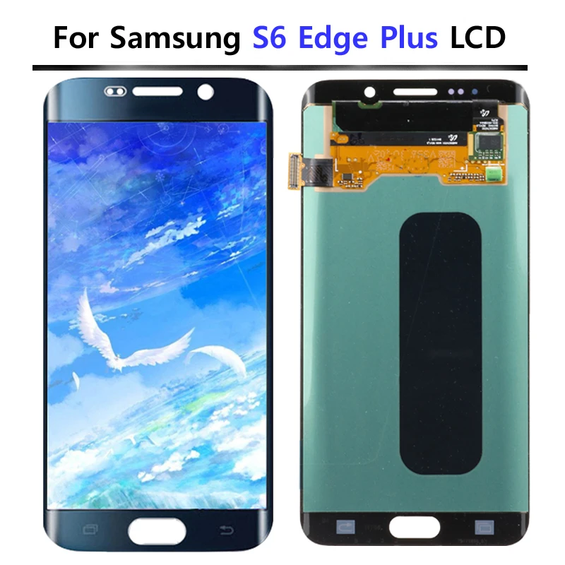 ЖК-дисплей AMOLED для SAMSUNG Galaxy s6 Edge Plus G928 G928F, ЖК-дисплей с сенсорным экраном и дигитайзером в сборе, запасные части