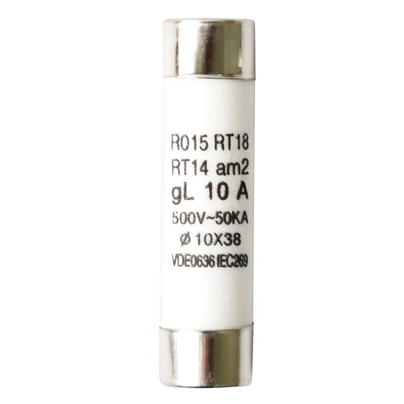 10PCS RO15เซรามิคฟิวส์หลอด RT14 RT18 10X38mm 500V/ 0.5A/1A/2A/3A/4A/5A/6A/8A/10A12A16A20A25A32A