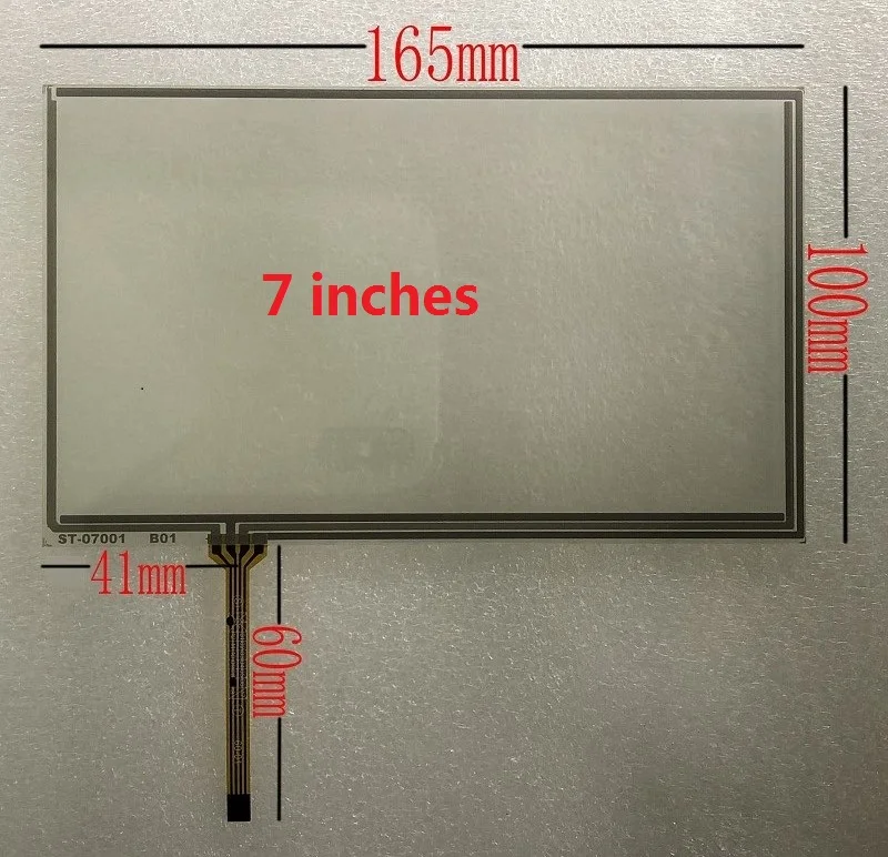 Дигитайзер сенсорного экрана автомобильной навигации, 7-дюймовая Универсальная панель, 165 мм x 100 мм с сенсорным датчиком, для DVD 165 мм x 100 мм
