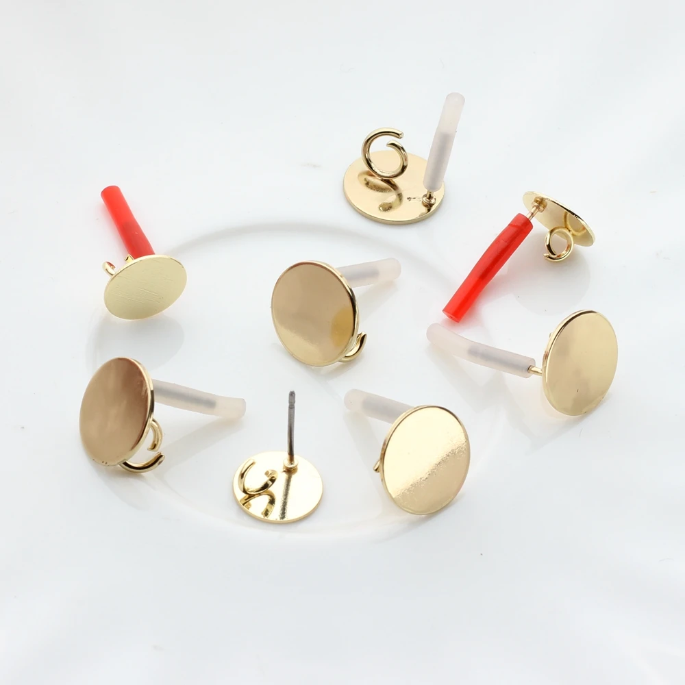 

Круглые простые соединители для сережек из цинкового сплава, 10 шт./Лот, фурнитура для изготовления ювелирных изделий «сделай сам»