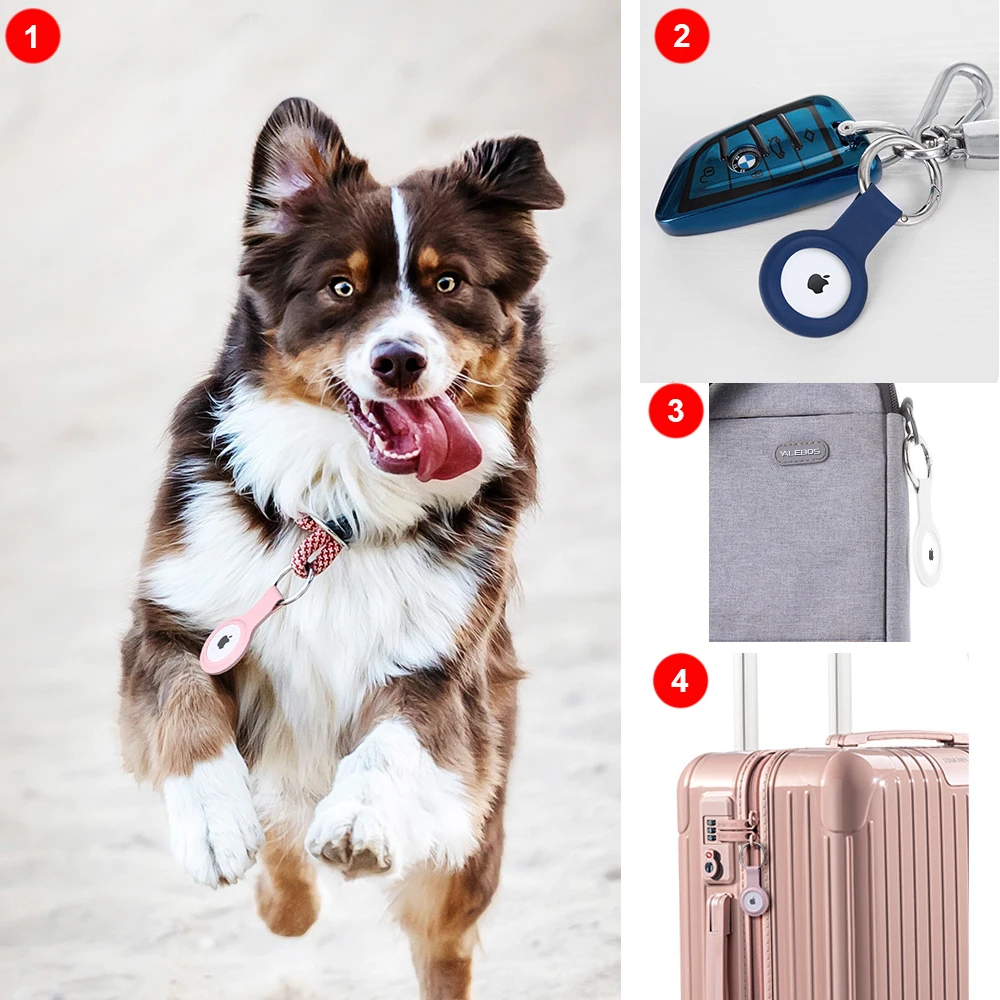 Чехол для Airtag, чехол из жидкого силикона для Apple Airtag, защитный чехол для Airtag, аксессуары для локатора, трекера