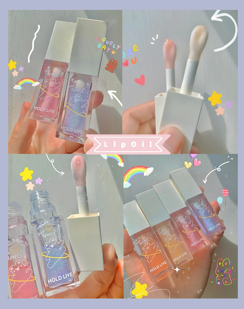 Soft bright lip oil cream stick lip balm crystal jelly nourish moisturizing lasting fade lip lines shiny lip gloss