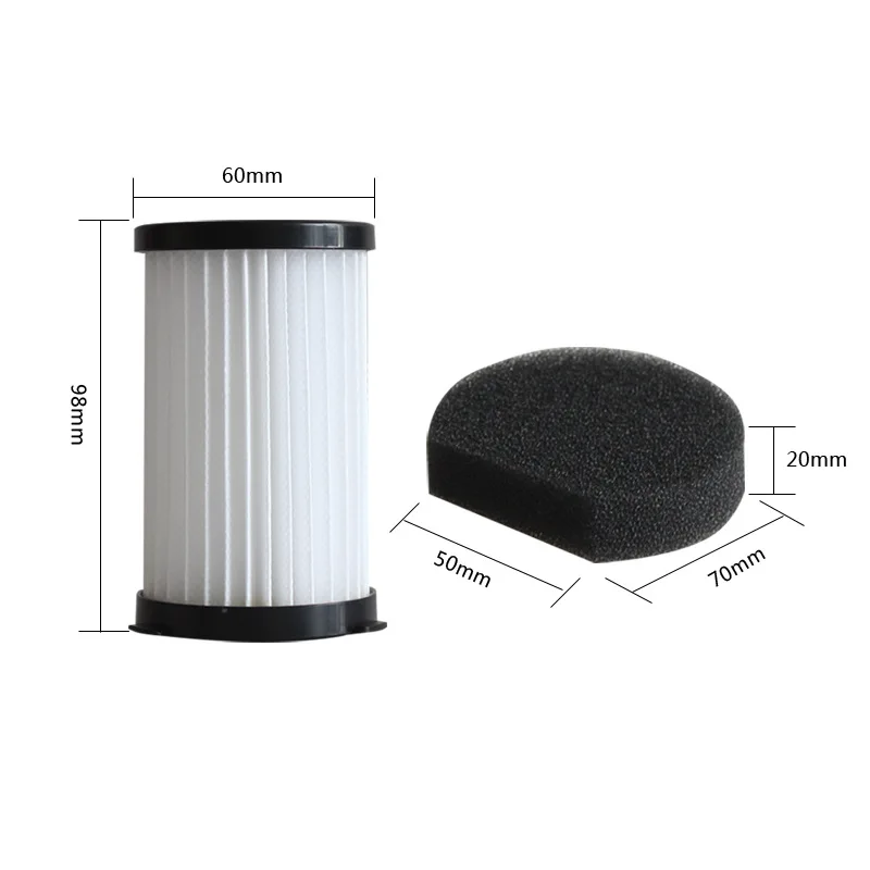 3/6 PCS Filter For MooSoo D600 D601 Cecotec Thunder Brush 520 560 Corded  Vacuum Cleaner  Filter HEPA  Element