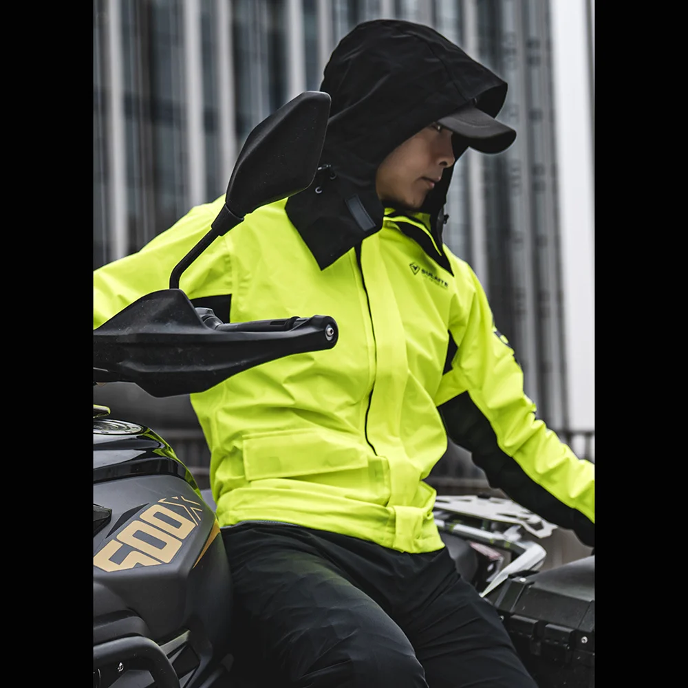 Motorcycle Raincoat Waterproof 100% Motorcycle Rider Raincoat Suit Moto Raincoat Rain Coat Jacket Pants Biker Rain Set Men Women