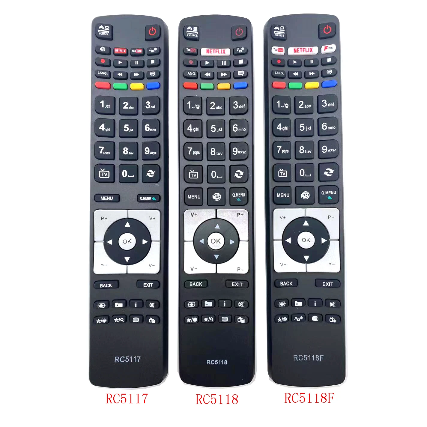 

RC5118 TV remote control for LED LCD 3D HD intelligent operation Finlux 42FLHK242BHCDN FIN32BASEBK FIN40BASEBK FIN48SMARTBK