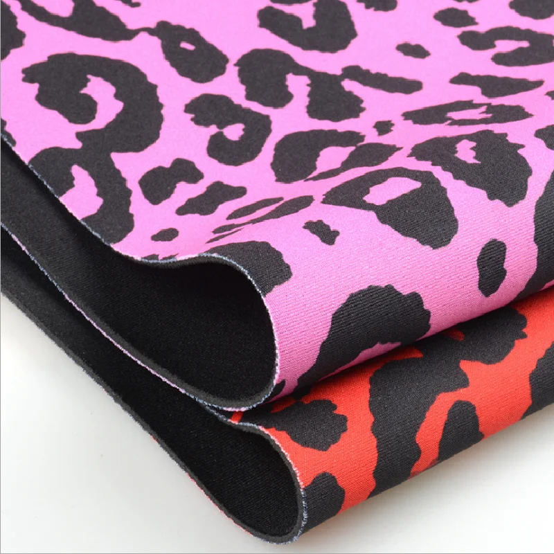 4 Yards Shapewear , Sweat Suit , Waistband Interlayer , Rubber Neoprene , Neoprene Fabric Fabric , Leopard Print , Waterproof