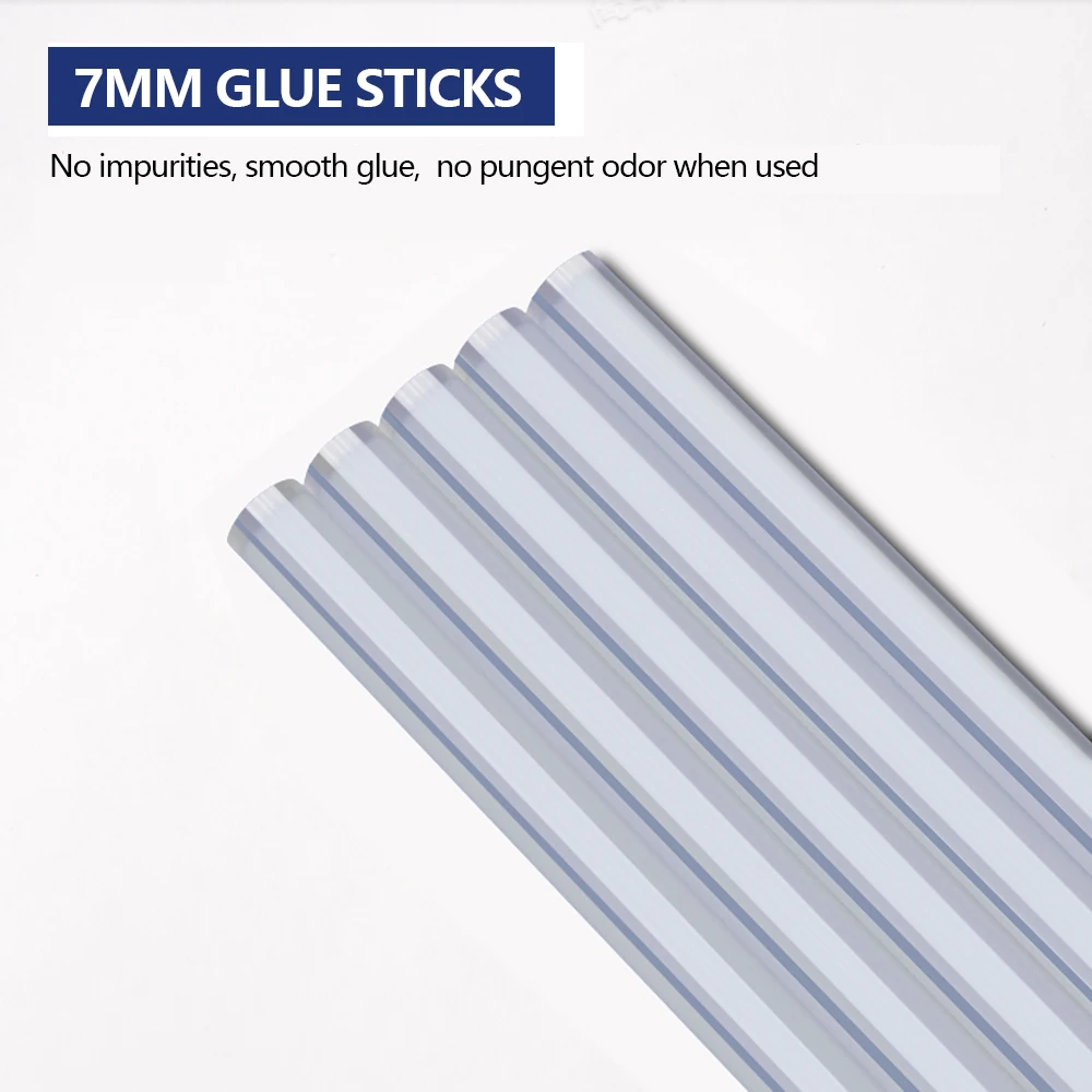 Hot Glue Sticks 10Pcs/set Transparent Hot Melt Adhesive for Glue Gun DIY Tools Repair Alloy Accessories Glue Rods 7mm Glue Stick