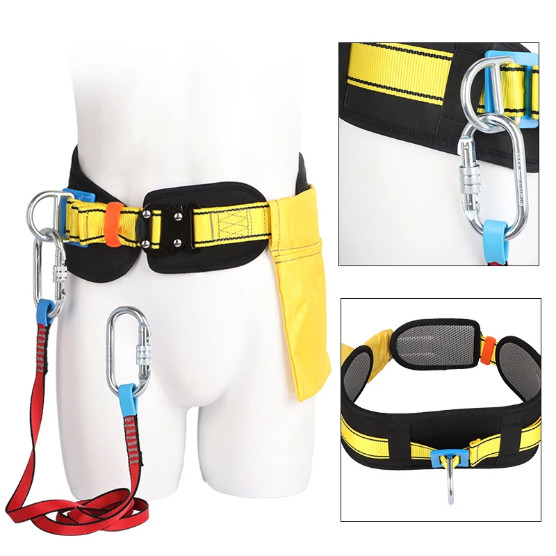 New High Quality Speed Plug Seat Belt Outdoor Fall Protection Aerial Work Safety Rope Belt