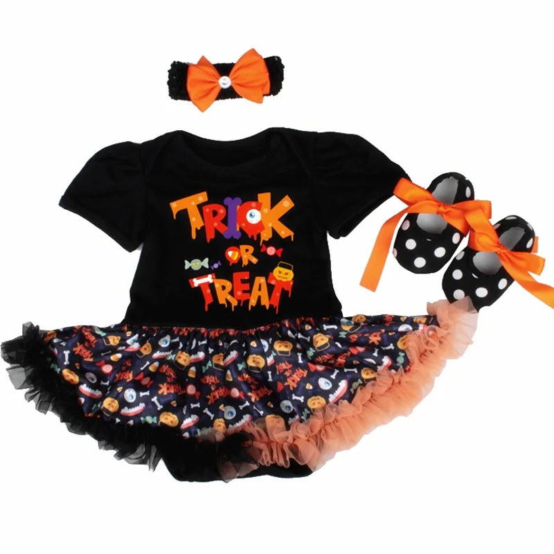 Baby Girls Romper Summer Infant Halloween Costume Newborn Girls Tutu Dress Bebes Jumpsuit Baby Cotton Fluffy Kid Clothes Outfits