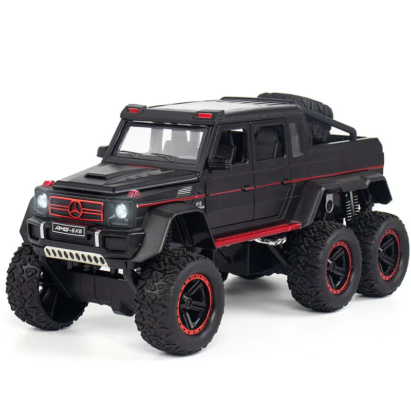 Diecast Spielzeug Fahrzeug Legierung Auto Modell Metall Räder Simulation Off-road Sound Und Licht Ziehen Auto Spielzeug Für jungen Ornament Geschenk