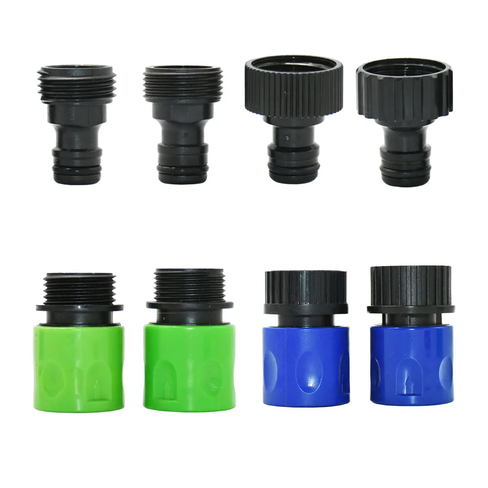 Quick Connector Nipple EURO USA 3/4 Inch Male Female Threaded Hose Pipe Adapter For Garden Hose Drip Irrigation Watering System