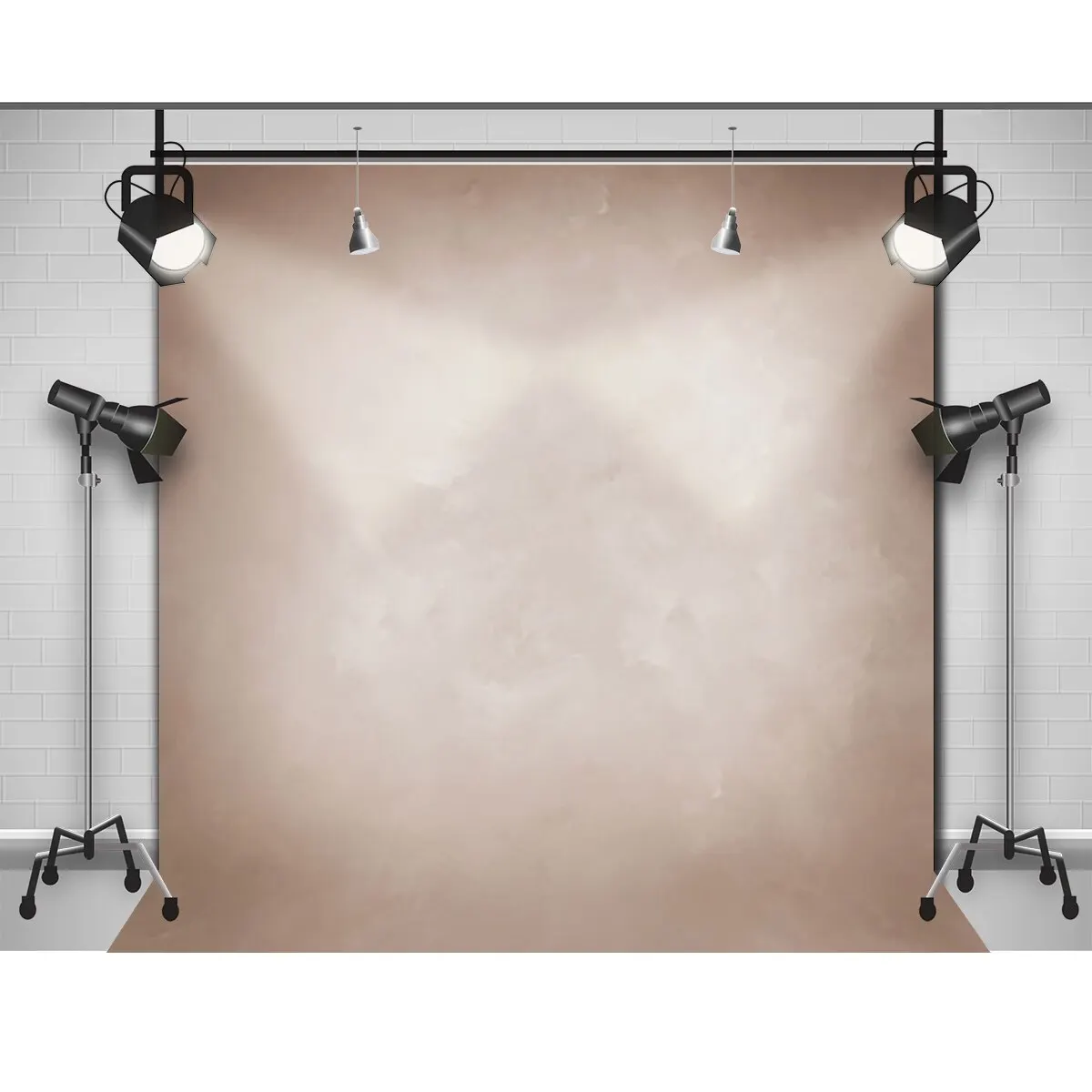 Funnytreeไวนิลการถ่ายภาพฉากหลังOld Master Lightสีน้ำตาลบริสุทธิ์สีภาพพื้นหลังPhotobooth Photophone