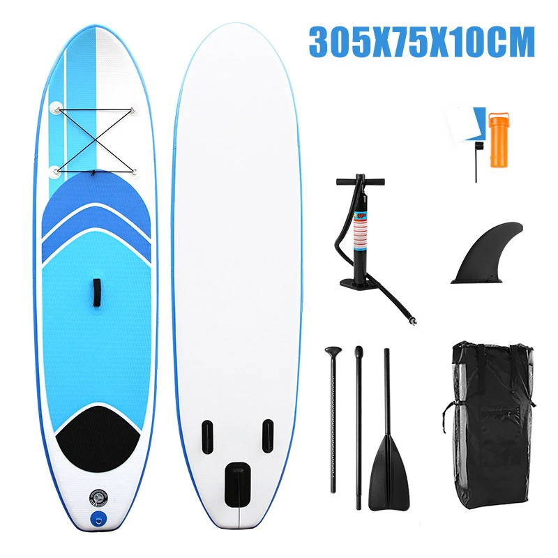 3050x750x100mm Kayak Paddle Board Surfboard Adult Stand-Up Surfboard Water Ski Paddle Board Inflatable Paddle Board Fishing Boat