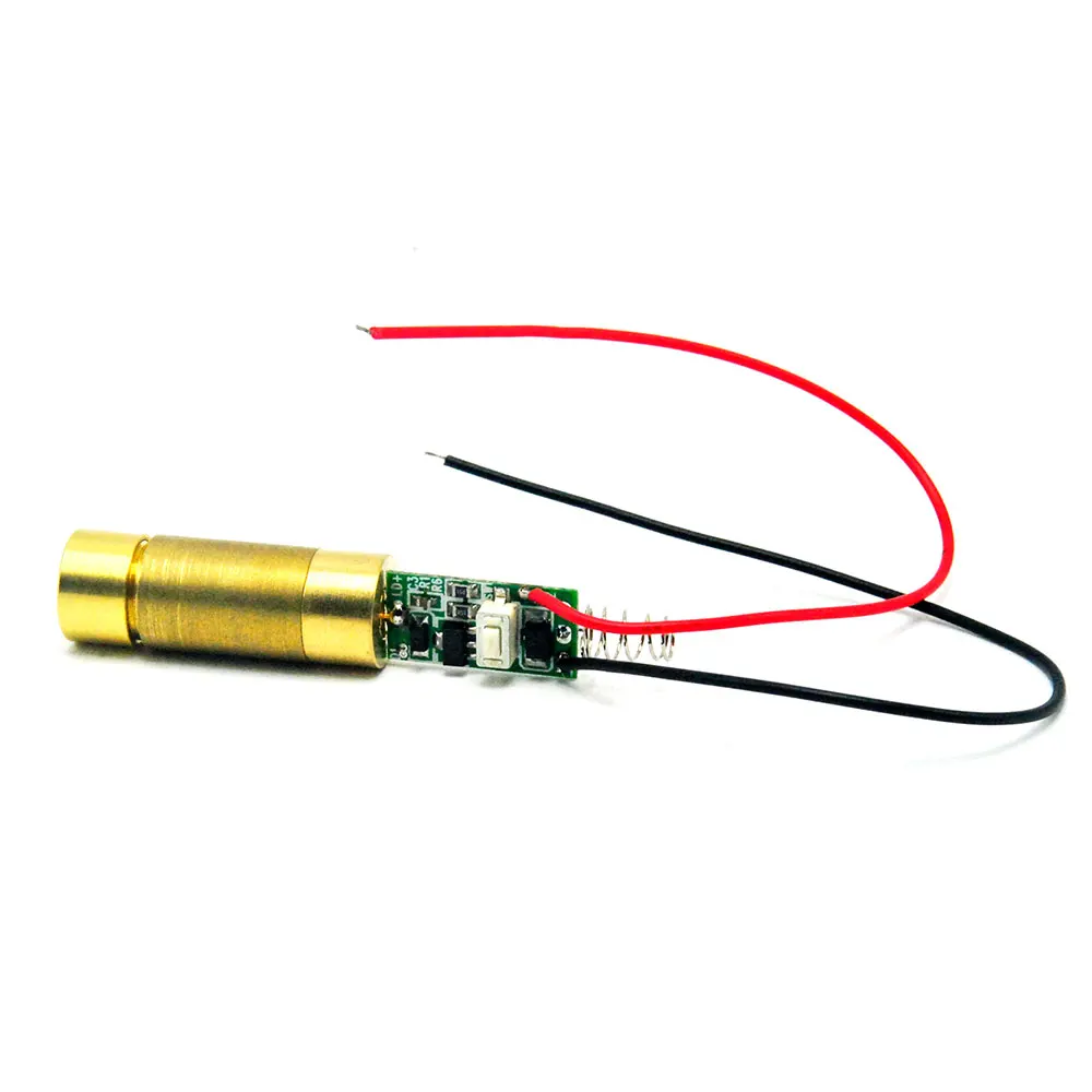 Industrial/Lab Messing 650nm 200Mw Rode Laser Module Kruis Beam DC3.7V Driver Uit