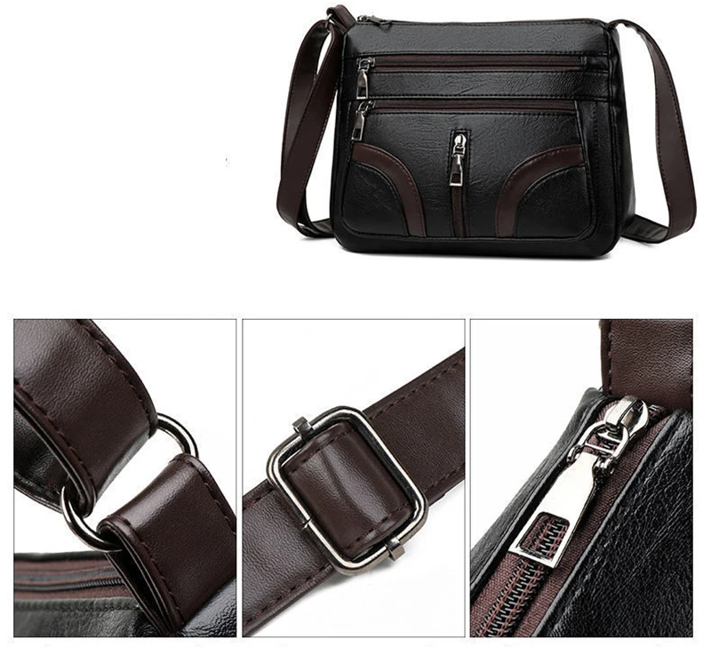 Yogodlns Vintage Umhängetasche Für Frauen PU Leder Umhängetasche Multifunktions Umhängetasche Kleine Quadratische Tasche Mama Handtasche sac – Detail 22