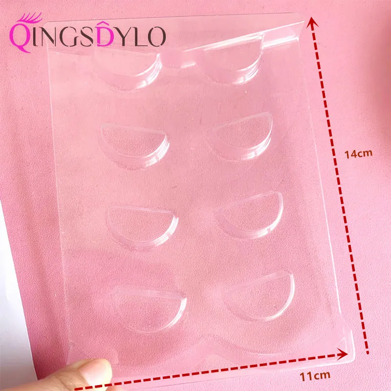 

Clear Lash Trays Plastic Transparent Mink Lash holder Clear Acrylic Eyelash Tray