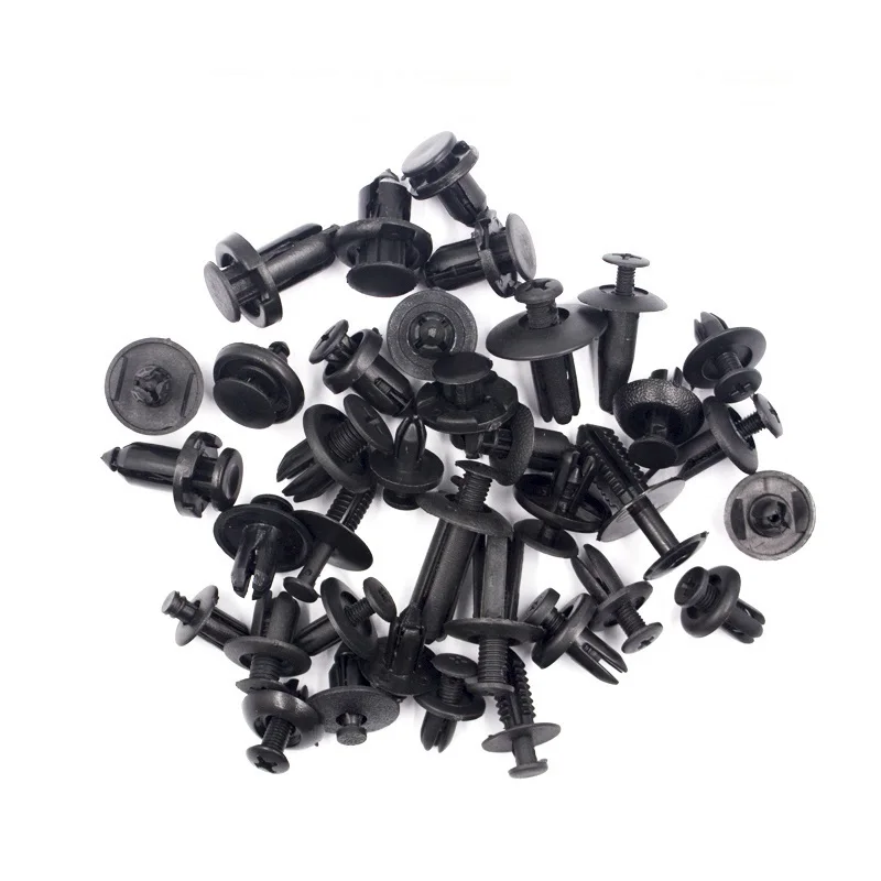 100PCS Car Bumper Fender Plastic Fastener For Citroen Peugeot Renault VW Nissan Honda Toyota Mazda Ford Buick Hyundai Kia Volvo