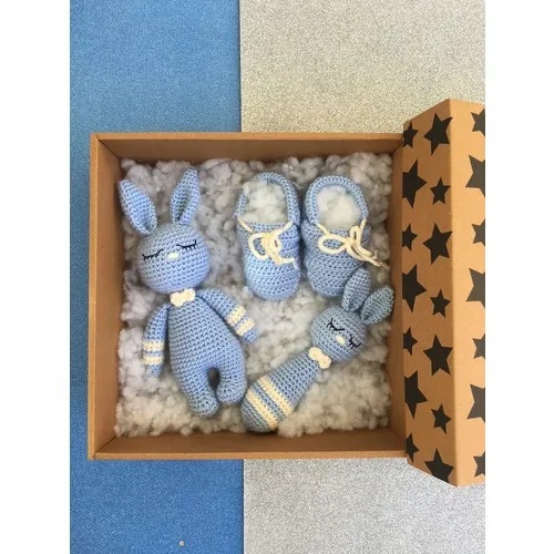 Mesh Toy Sleepyhead and Playmate Tavsancık Rattle and Booties