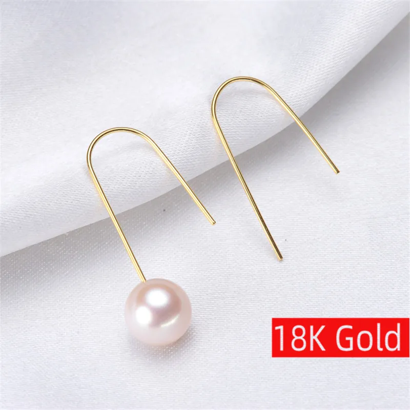 

U shape Earrings Fittings Accessories Earwire Hooks Clasps DIY 18K Gold Pearl Tassel Earring Findings Components Wholesale