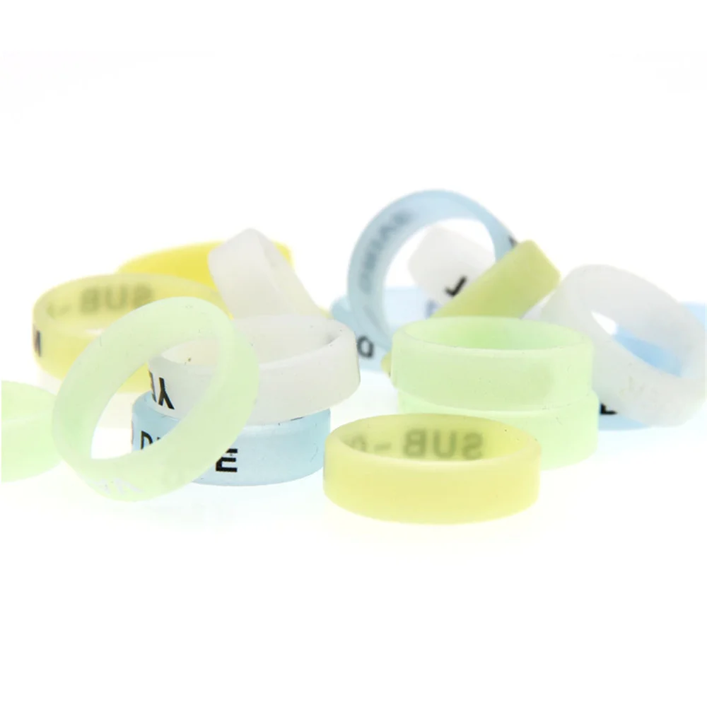 22MM luminous circle fluorescent silicone anti-skid ring decorative ring