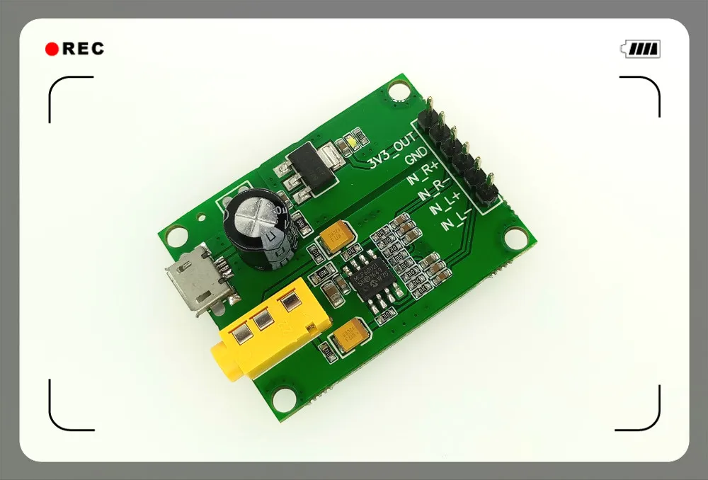 Stereo Analog Audio Differential Differential Balanced Input Conversion AUX Single-ended 3.5 Output Op Amp Board