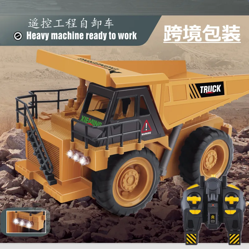 1:16 Dump Truck Model Construction Vehicle Toys For Boys Birthday Gift Car Collection Electric Wireless Remote Control Big Truck