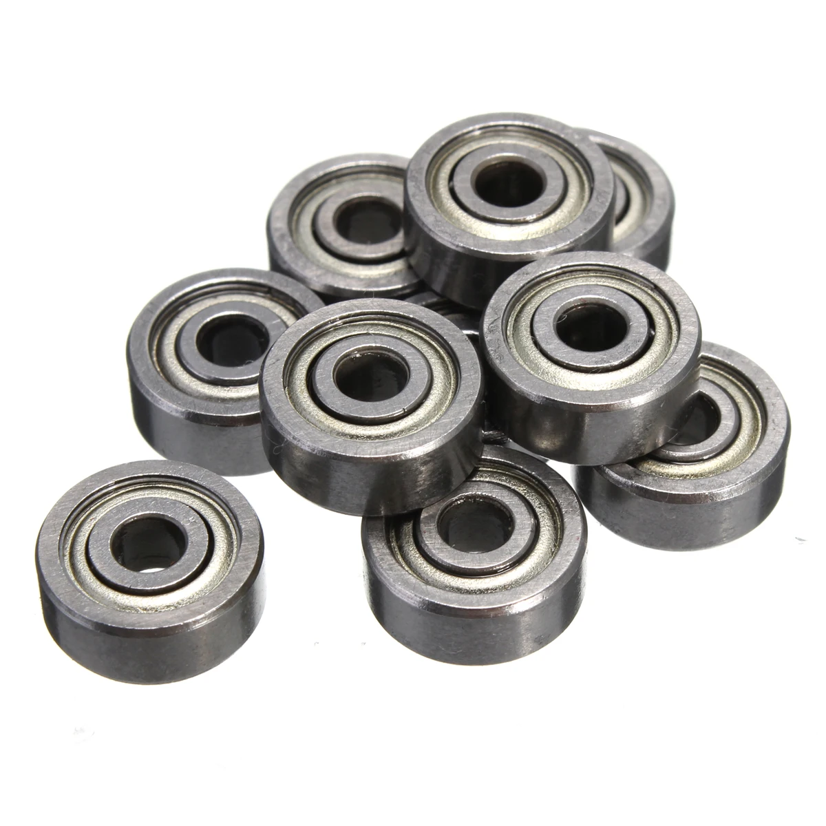 10Pcs 623ZZ Bearing ABEC-5 3x10x4mm Double Shielded Miniature 623-ZZ High Carbon Steel Shafts Ball Bearings 623 ZZ EMQ Z3V3