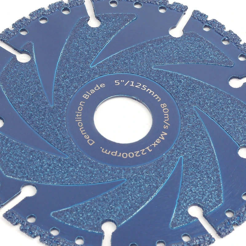 HEDA 115/125/150mm Vacuum Brazed Diamond Saw Blade Multi-Purpose Demolition Cutting Disc For Steel Metal Stone Cast Iron Rebar