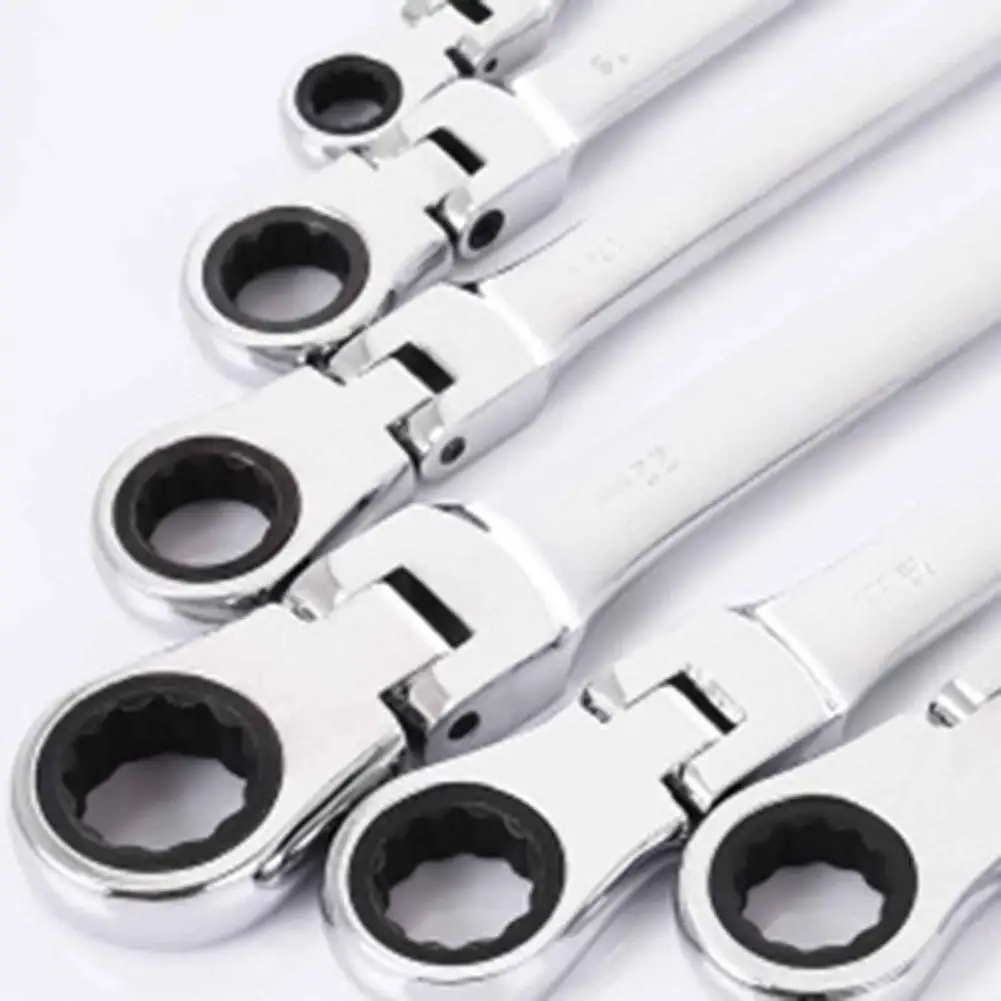 Ratchet Combination Metric Wrench Set Fine Tooth Gear Ring Torque and Socket Wrench Set Nut Tools for Repair