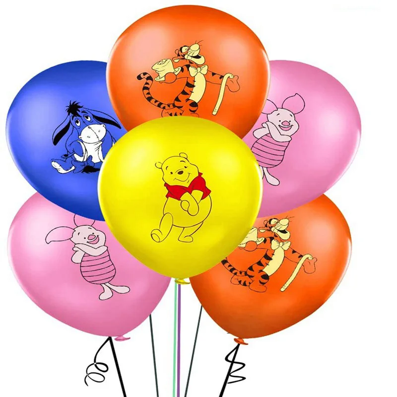 Décoration de gâteau d\'anniversaire de dessin animé Disney mignon pour garçons et filles, fournitures de fête, Winnie l\'ourson, over, tigrou,