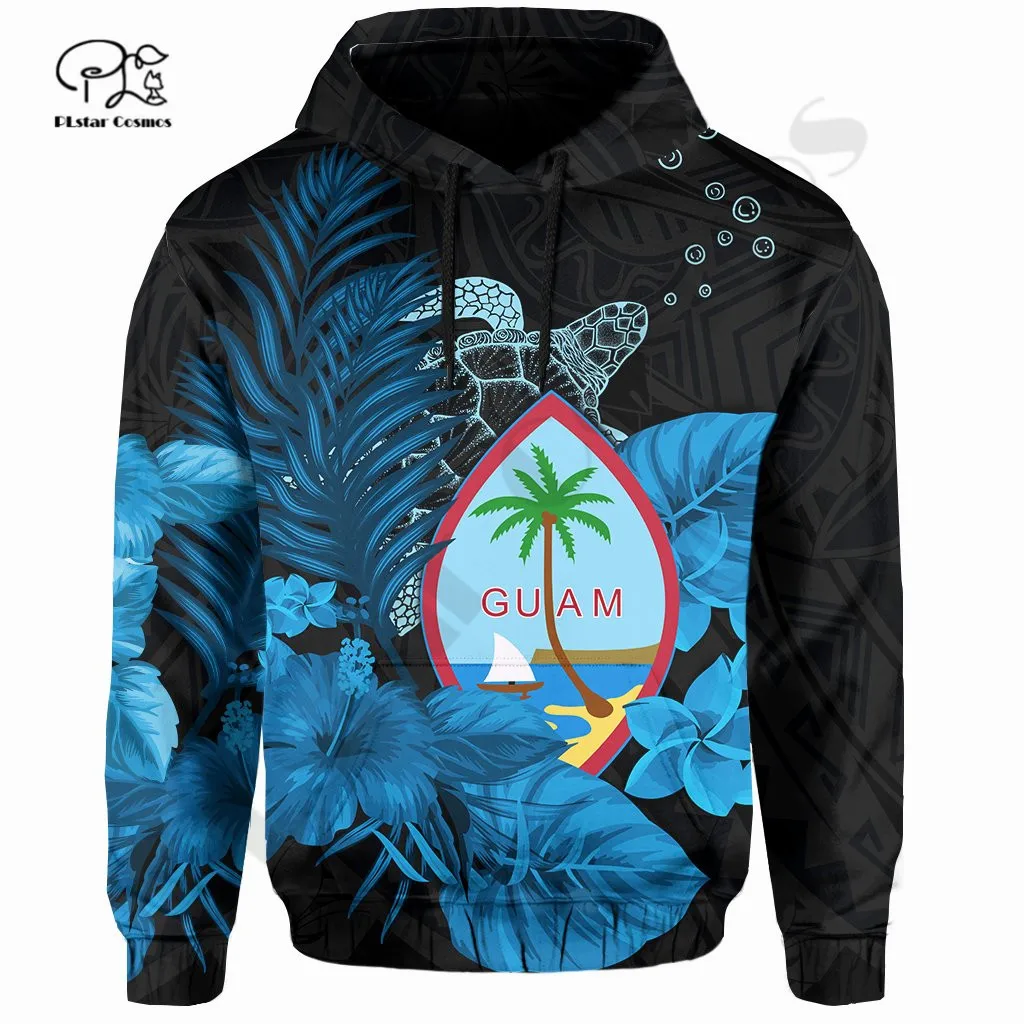 PLstar Cosmos 3Dprint Newest Polynesian Turtle Guam Harajuku Streetwear Funny Causal Unique Unisex Hoodies/Sweatshirt/Zip Style1