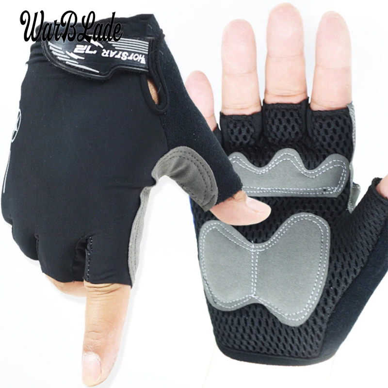 

WarBLade 2019 New Men Women Weight Lifting Gloves Sports Body Building Training Fitness Workout Wrist Wrap Half Finger Mittens