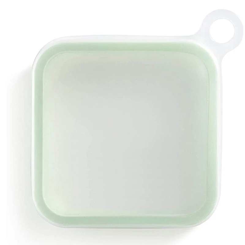 Sandwich Toast Bento Box Eco-Friendly Lunch Food Container Microwavable Dinnerware Reusable Silicone Sandwich Box