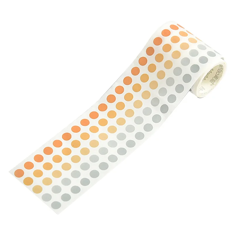 Morandi Dot Washi Tape Round Stickers 60mm*3m Scrapbooking DIY Deco Stickers  For Journal Planner Scrapbooking Masking Tapes