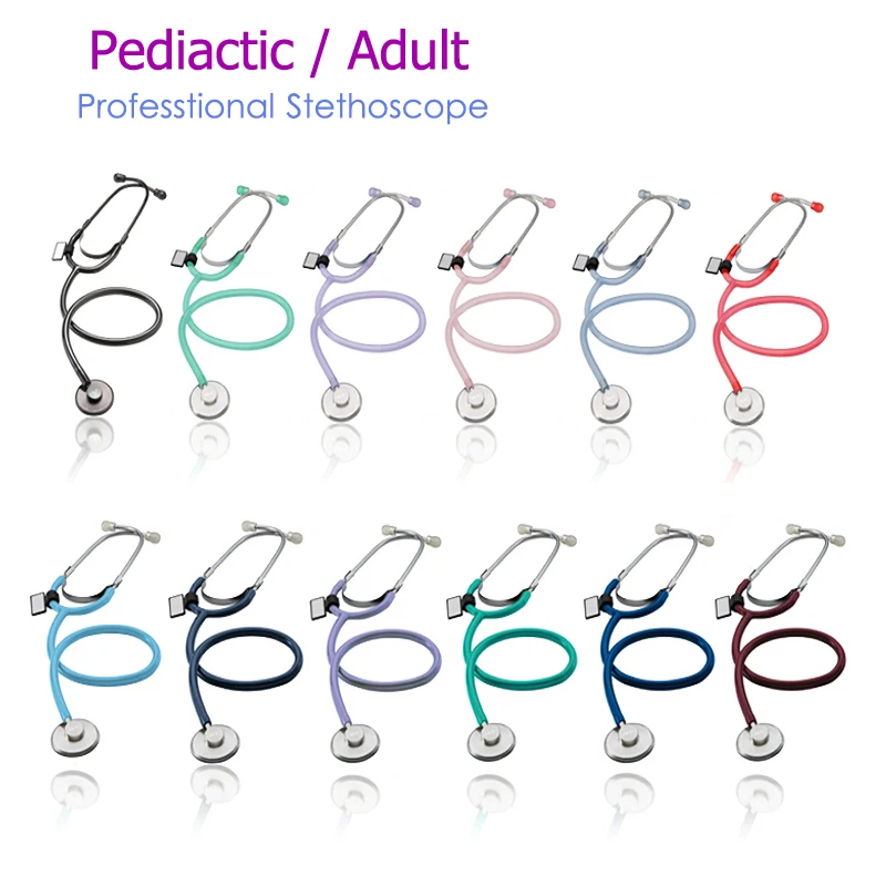 

Professional Medical Single Head Neonatal Fetal Cute Light Weight Infant Pediatric Adult Cardiology Stethoscope for Doctor Nurse