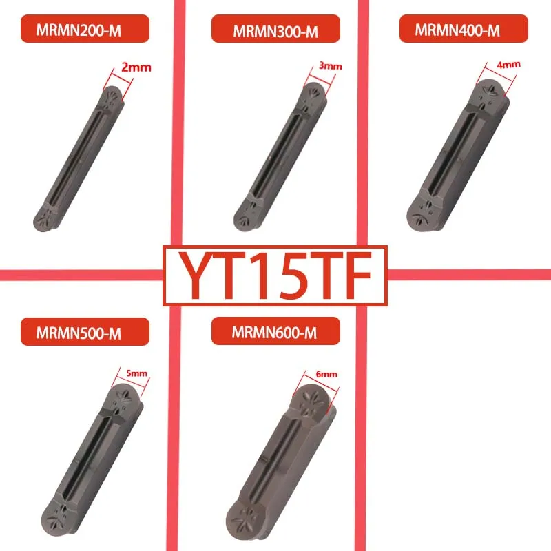 KaKarot 10 Buah Sisipan Karbida Baja Tahan Karat MRGN300 M MRGN200 MRGN300 MRGN400 MRGN500 M Slot Grooving YT15TF Latecnc Cutter