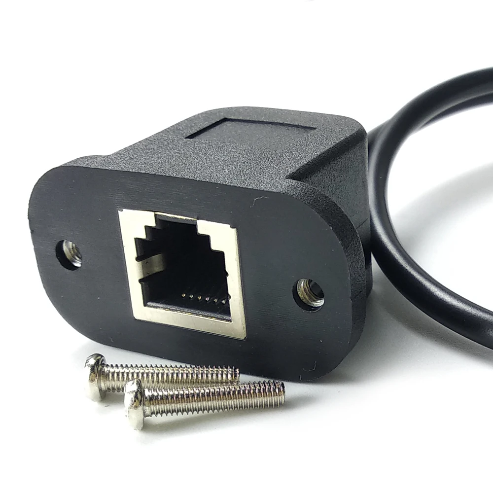RJ11 RJ12 Telephony Female Socket Bulkhead Panel Mountable Extension Cable image 6