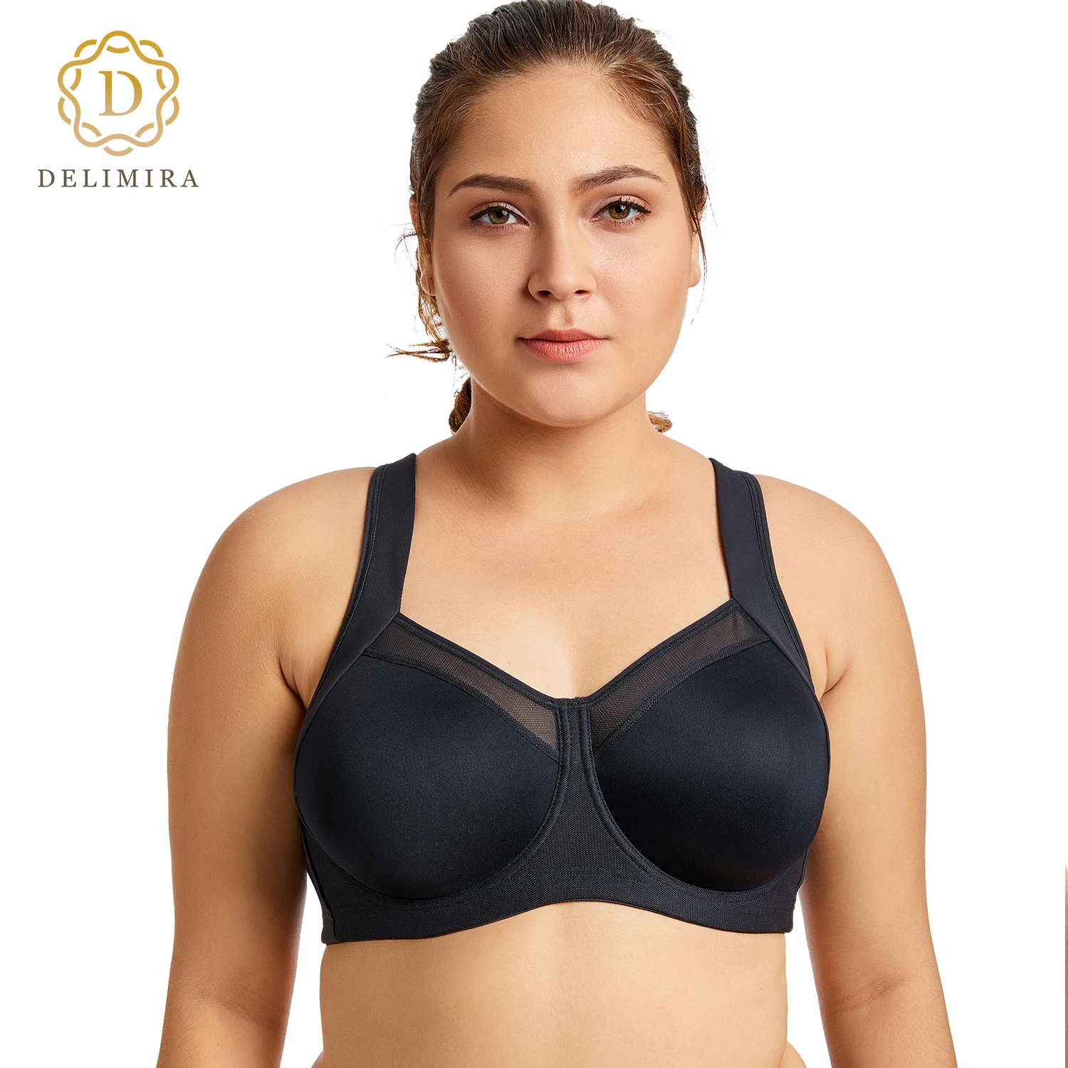 Women\'s Powerback Support Active Bra High Impact Workout Underwire Exercise Sculpting Uplift