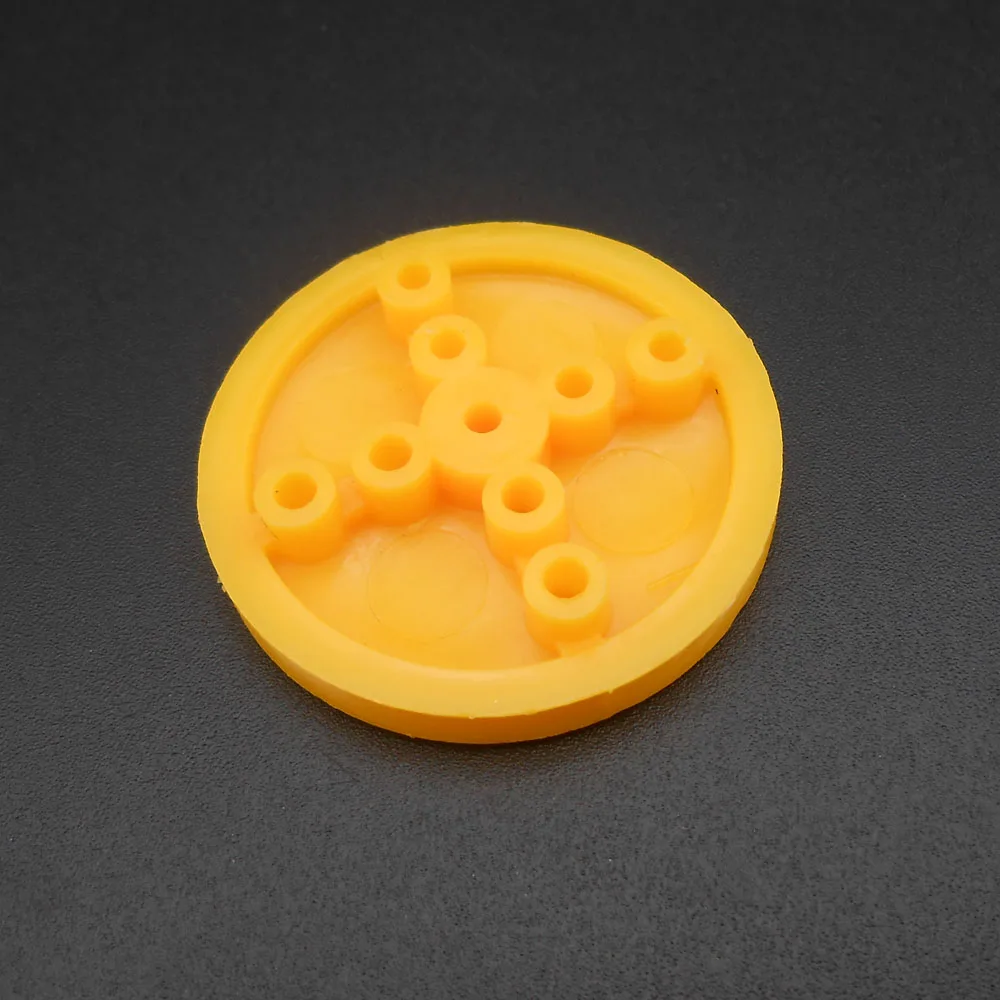 10Pcs 30MM 3CM TT Aperture 2MM 1.95MM Plastic Yellow Wheel Function Pulley Single Groove 4mm Surrounding 1.95MMX4 2.05MMX4 302A