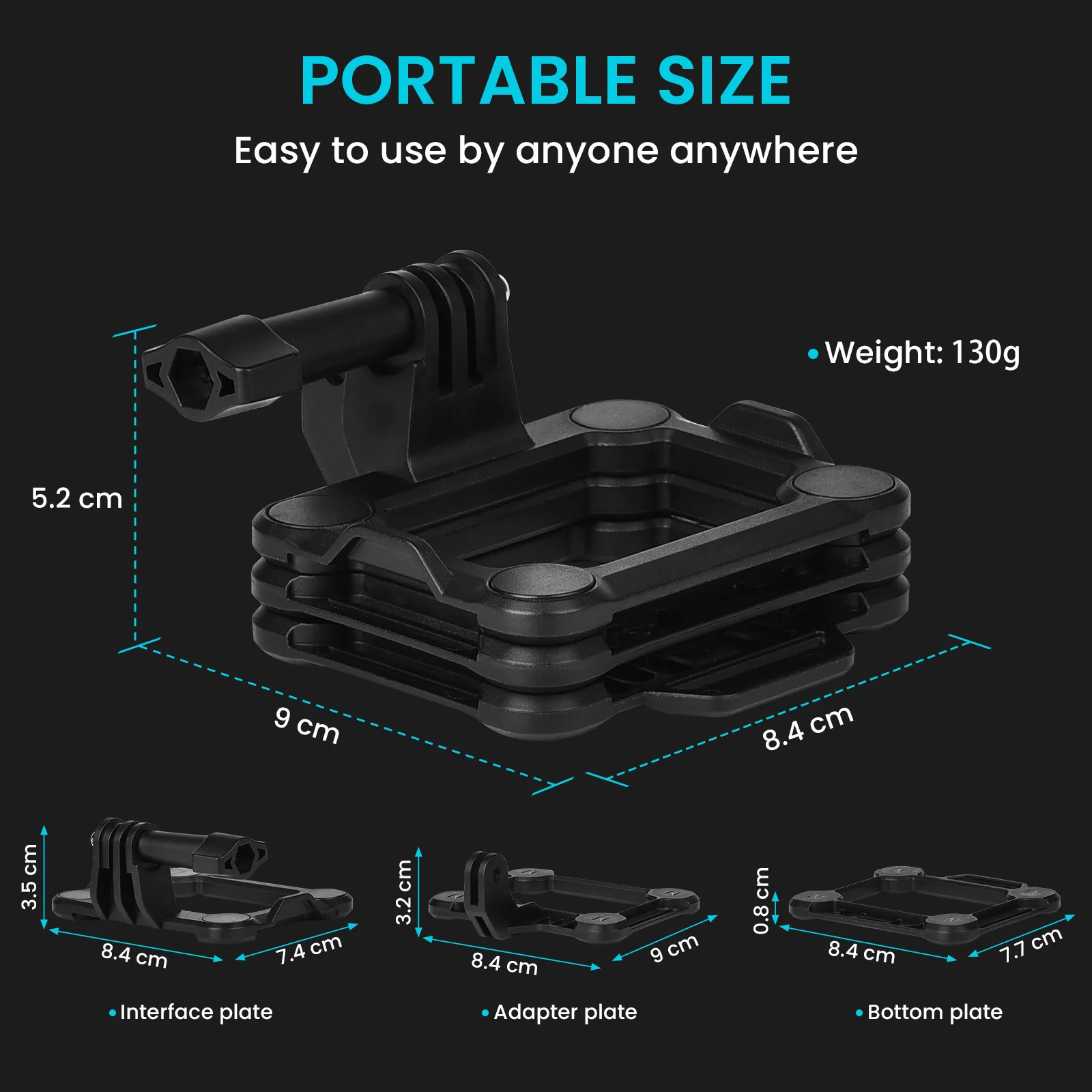 Kamera akcji casolo szybka instalacja płytka zwalniająca z mocnym magnetycznym złączem uchwyt na Gopro 10 9 8 kamera akcji