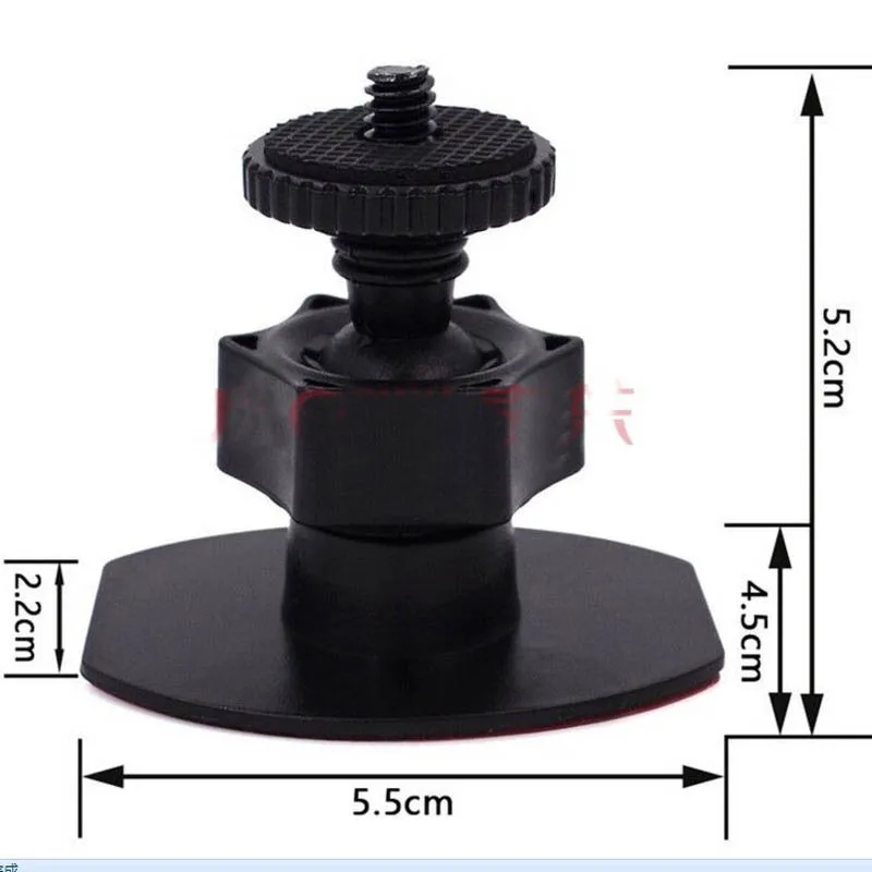 Universal 1/4 Inch 6mm Screw Head Mount Navigation Digital DashCam Camera Mini Bracket Glue Sticker Car Driving Recorder Bracket