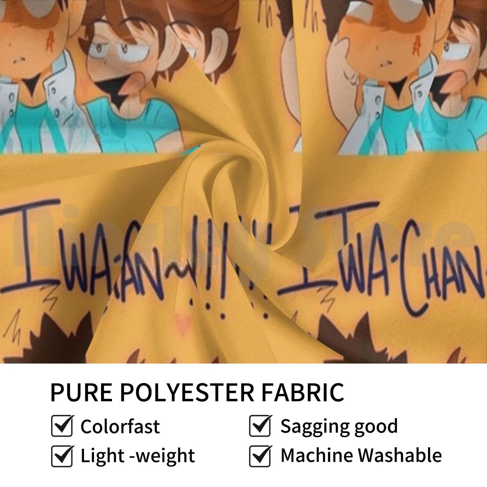 Iwa-Chan! Customized Tapestry Haikyuu Iwaizumi Fan Art Oikawa Iwaoi Volleyball Anime Manga Shounen